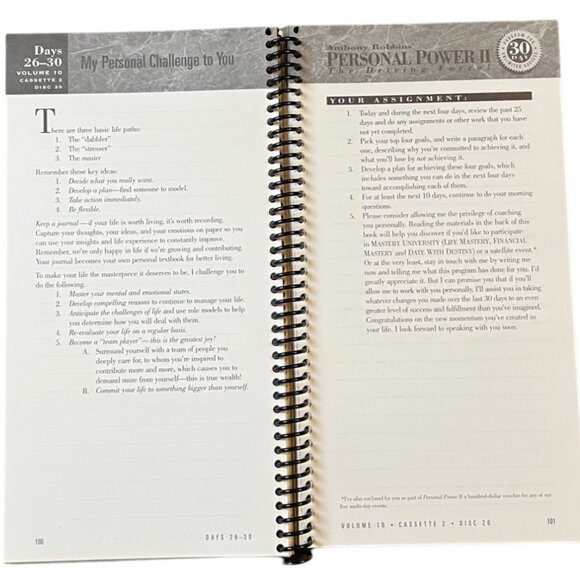 Anthony Robbins Personal Power II The Driving Force Complete Set 25 CDs & Workbk - Picture 10 of 14